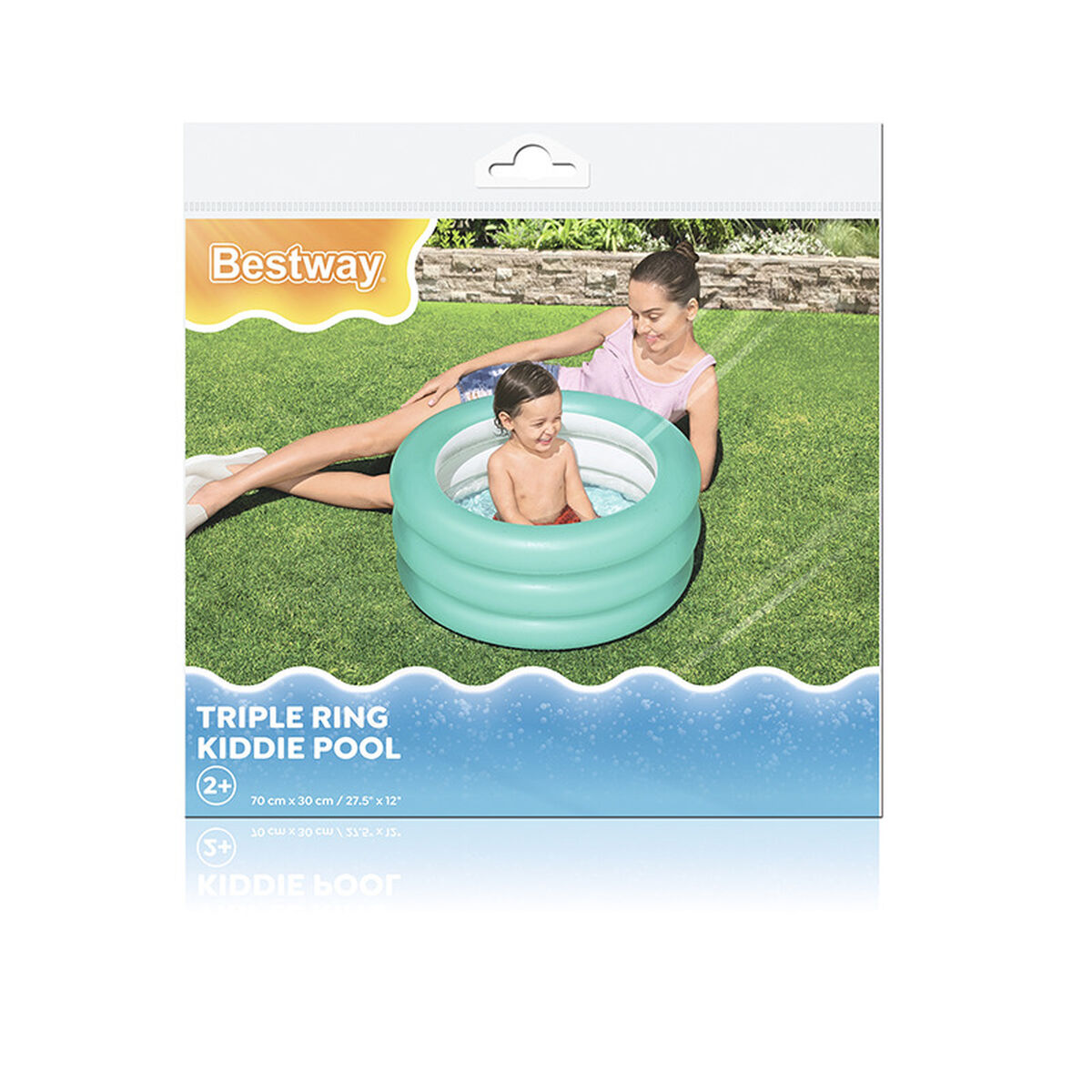 Oppblåsbart plaskebasseng for barn Bestway 70 x 30 cm